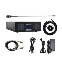 NIO-T15M 15W Car Stereo Radio Music Player FM Transmitter 87.5-108MHz Support TF USB Microphone 