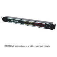 Sound Control Music Level Indicator LED Volume Level Display Audio Music Spectrum DB100 Black Balanced