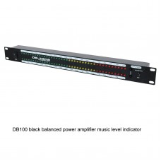 Sound Control Music Level Indicator LED Volume Level Display Audio Music Spectrum DB100 Black Balanced