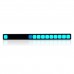 Car Sound Control Music Level Indicator Audio Music Spectrum Light Bar Decoration Light w/ USB Cable