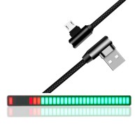 Car Sound Control Music Spectrum Light Bar Audio Music Level Display Decoration Light w/ USB Cable