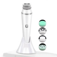 Electric Facial Cleanse Brush 4 in 1 Waterproof Face Washing Machine Facial Pore Blackhead Cleaner Device