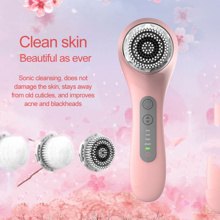 Sonic Electric Face Cleansing Brush Waterproof Face Washing Machine ...