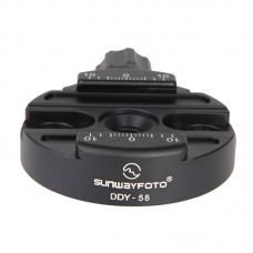 DDY-58 Tripod Head Quick Release Clamp Discal Clamp Diameter 58mm For All Arca-Swiss Style Plates 