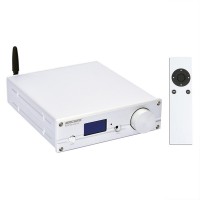 Silver NXC04 AK4493 Bluetooth 5.0 USB DAC Headphone Amplifier + Original Plastic Remote Controller