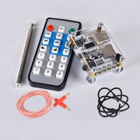 HF231 APP Bluetooth 5.0 Receiver Board w/ Remote Control Bracket Radio Antenna Male Cable Power Cable