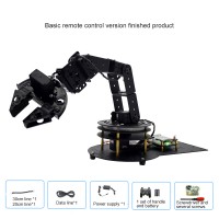 6 DOF Mechanical Arm DIY Kit Robotic Arm Manipulator for Arduino Learning Assembled Basic Remote Control