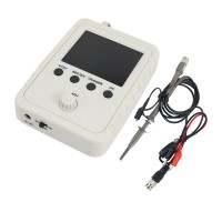DSO150 Shell Oscilloscope Kit Handheld Oscilloscope with BNC-Clip Cable P6100 Probe Power Adapter