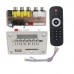 Bluetooth DTS Decoder MP4 MP5 MP3 Audio Decoding Board APE MTV HD Video Player w/ Voltage Regulator Board