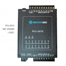 Industrial Controller Button Status Acquisition Upload To Host Computer RTU-307G 16DI RS485 + RS232