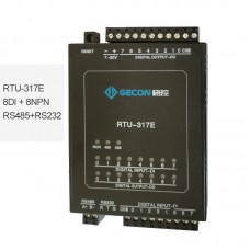 8DI + 8NPN Data Acquisition Module For MODBUS RTU Industrial Controller RTU-317E [RS485+RS232]