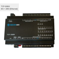 8AI + 24DI Industrial Controller Ethernet IO Module PLC Extension TCP-508W Ethernet Communications
