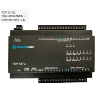 TCP-517Q Industrial Data Acquisition For MODBUS TCP 16AI + 8DI + 8NPN + Ethernet + RS485 + RS232