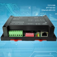 4PT100 + 4AI Industrial Controller Data Acquisition For MODBUS TCP-518B [Ethernet + RS485 + RS232]