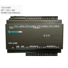 8PT100 + 8AI + 8DI Industrial Controller Data Acquisition Module TCP-518W [RS485 + RS232 + Ethernet]
