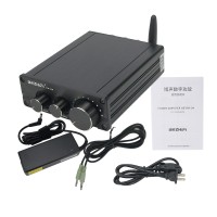 200W HiFi Power Amplifier Bluetooth 5.0 Stereo Power Amplifier PA-04 with 19V 4.74A Power Adapter
