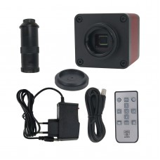 48MP USB Microscope Camera Industrial Microscope Camera HDMI 2K 1080P 60FPS w/ 100X C-Mount Lens