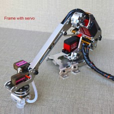 6 Axis Robotic Arm Multi-DOF Manipulator Industrial Mechanical Arm DIY Kit w/ Servo Unassembled