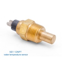 Maxgeek 21mm 1/2 NPT Generator Water Temperature Sensor Diesel Engine Brass Screw Alarm Sensor Plug 