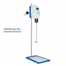 RWD50 20L Overhead Mixer Laboratory Mixer Overhead Stirrer Mixer Kit 30-2200RPM w/ LCD Display