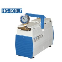 Oil-Free Lab Diaphragm Vacuum Pump HG-60DLF 60L/min 200mbar Anticorrosive Positive Negative Pressure