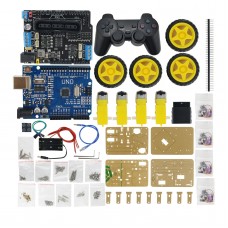 4 Axis MeArm DIY Arduinos Robot Arm Kit Car Wheel Design with PS2 Remote Control Joystick 