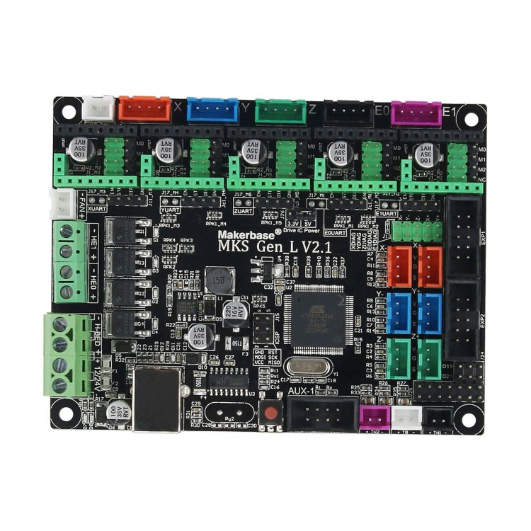 Makerbase MKS Gen-L Smoothieboard 3D Printer Control Board Motherboard ...