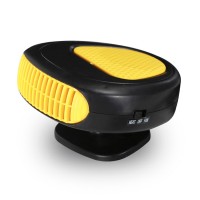 12V 150W Car Air Heater Small Car Heater Defroster 360 Degree Rotation Heating Cooling Fan Yellow