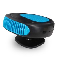 12V 150W Car Air Heater Small Car Heater Defroster 360 Degree Rotation Heating Cooling Fan Blue