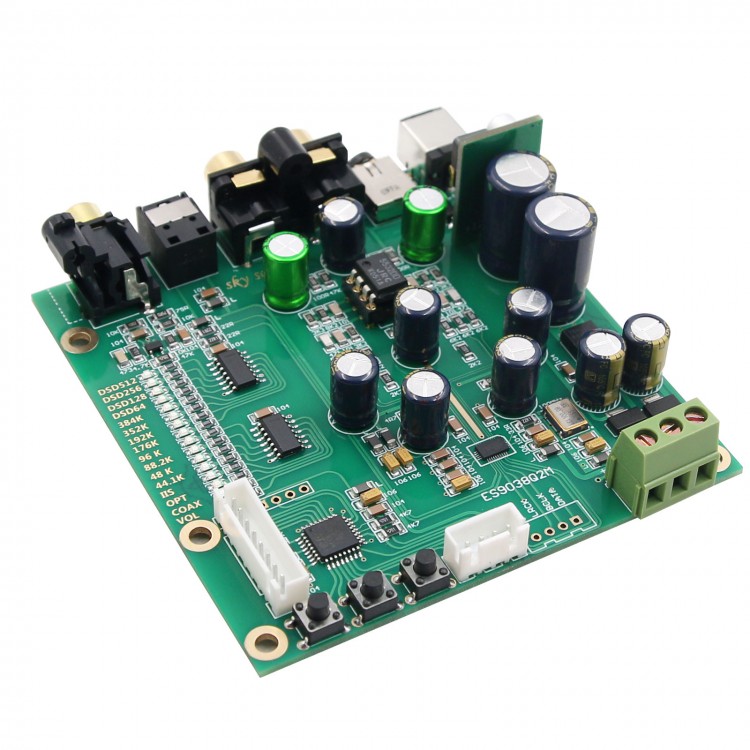 ES9038Q2M DAC Board Decoder Board Support For IIS DSD Optic Fiber ...