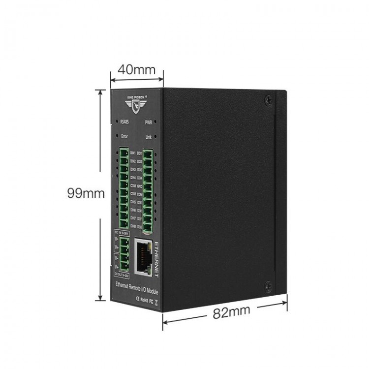 M420T Ethernet Remote IO Module Industrial Data Acquisition Module 16DO ...