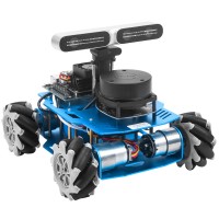 ROS Robot Mecanum Car SLAMTEC A1 Standard Version + Depth Camera + For Raspberry Pi 4B 2GB