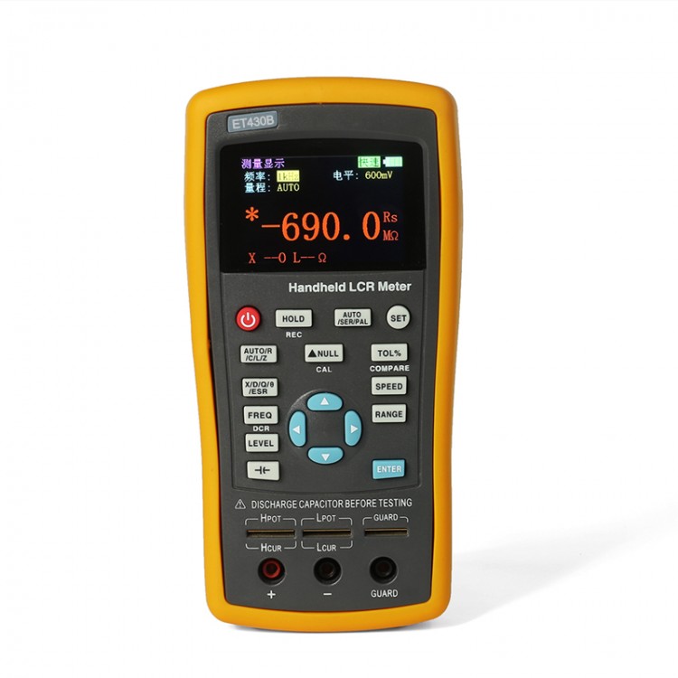 ET430B Handheld LCR Meter LCR Tester Capacitance Inductance Meter 10KHz ...