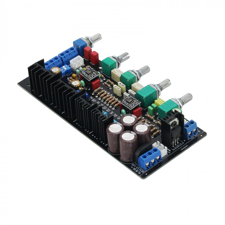 A3S HiFi Preamp Tone Control Board 5 Knobs Top Version OPA2107 + 2107 ...