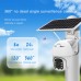 Q5 Wifi Solar Camera 2MP 8W PTZ Camera Dome Camera HD Full Color Wireless Outdoor Security Camera