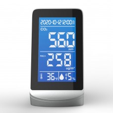 DM72D Indoor Air Quality Monitor Carbon Dioxide Detector CO2 PM2.5 Temperature Humidity Detector