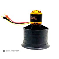 QF2611-4600KV CCW 50MM 12-Blade Ducted Fan Motor EDF Motor Set For Remote Control Model Aircraft
