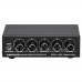 B056 Front Stereo EQ Effector Stereo Preamplifier Treble Mid-Tone Bass For 3 Mixers USB 5V Powered