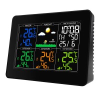 WEA-289 Wireless Weather Station Indoor Outdoor Thermometer Hygrometer With Alarm Clock Display