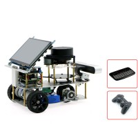 Differential ROS Car Robotic Car With 7" Touch Screen A2 Radar ROS Master For Raspberry Pi 4B 2GB