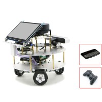 Omni Wheel ROS Robotic Car w/ Touch Screen Voice Module A1 Standard Radar For Raspberry Pi 4B 2GB