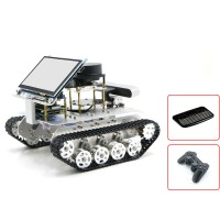 Tracked Vehicle ROS Car w/ Touch Screen Voice Module A1 Standard Radar For Raspberry Pi 4B 2GB