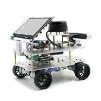4WD ROS Car Robotic Car With Touch Screen A1 Standard Radar ROS Master For Raspberry Pi 4B 2GB