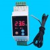 TE10 Rail Type Temperature Controller Thermostat Controller Digital Display For Heating Cooling