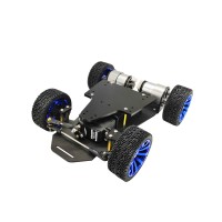 RC Car Chassis Smart Robot Chassis Assembled Standard Version Servo Steering Motor Without Encoder