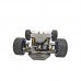 RC Car Chassis Smart Robot Chassis Assembled Faster Version Servo Steering Motor Without Encoder