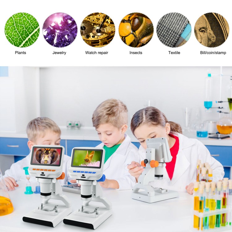 Andonstar AD102 220X Kids Digital Microscope 4.3