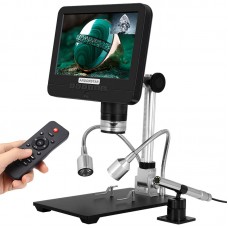 Andonstar AD206S 50X 2MP Industrial Digital Microscope USB Endoscope Dual-Lens Display 7" Screen