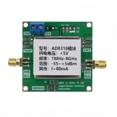 AD8318 Module RF Power Meter RF Power Detector Logarithmic Detector Power Detection 1-8000MHz