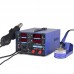 YIHUA-853D USB 2A 3-In-1 Hot Air Gun Soldering Station 15V 2A Repair Power Supply SMD Rework Station